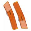 For 2007-2010 Lincoln MKX Front Bumper Side Marker Light Shell Amber Left+Right
