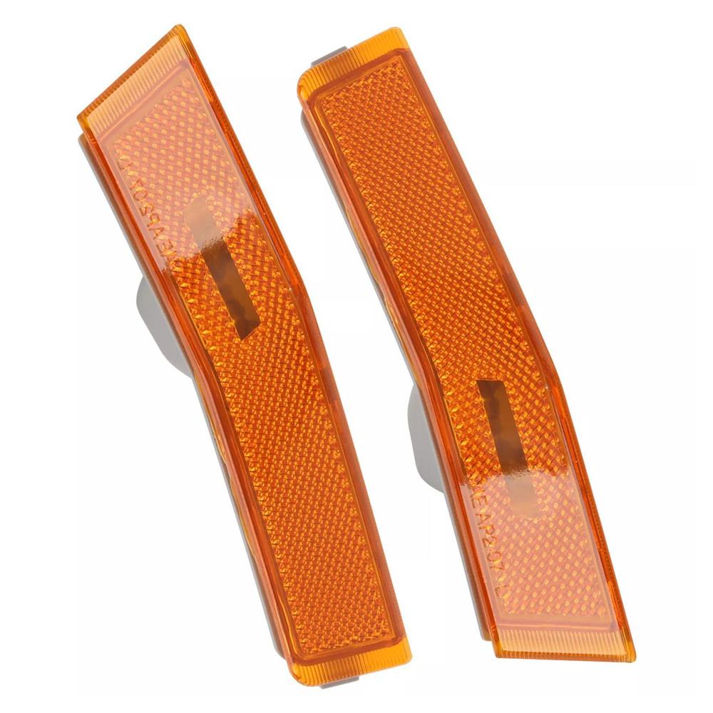 For 2007-2010 Lincoln MKX Front Bumper Side Marker Light Shell Amber Left+Right
