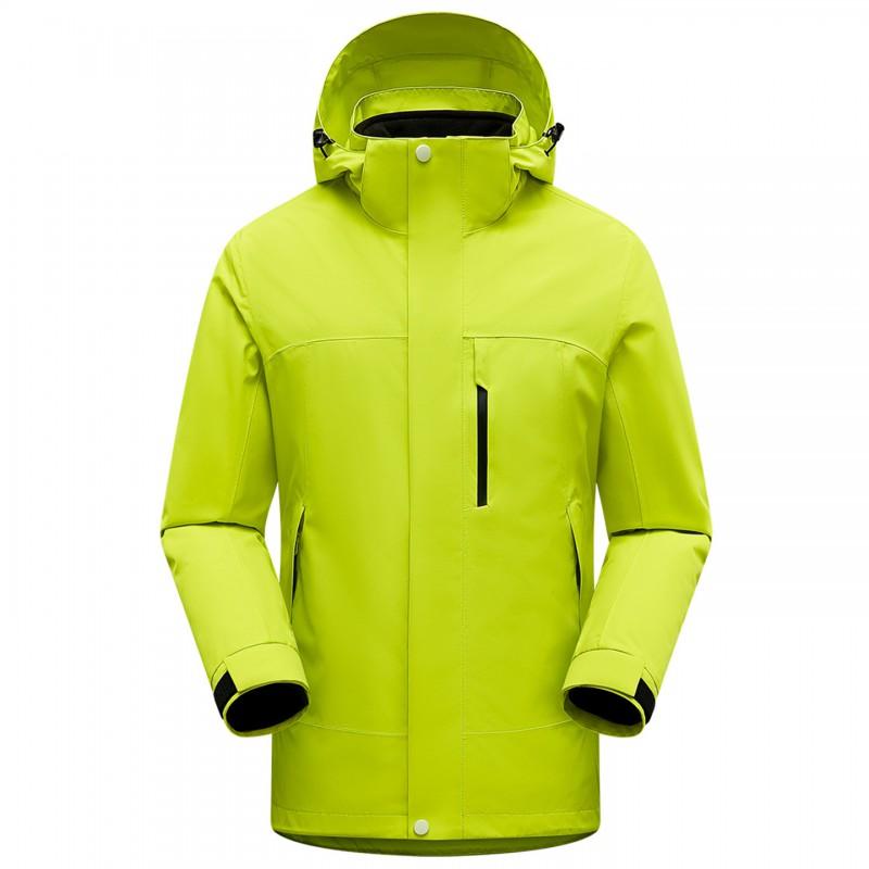 Removable 2-Piece Windproof Warm Breathable Outdoor Jacket Hiking Camping Skiing Cycling Unisex