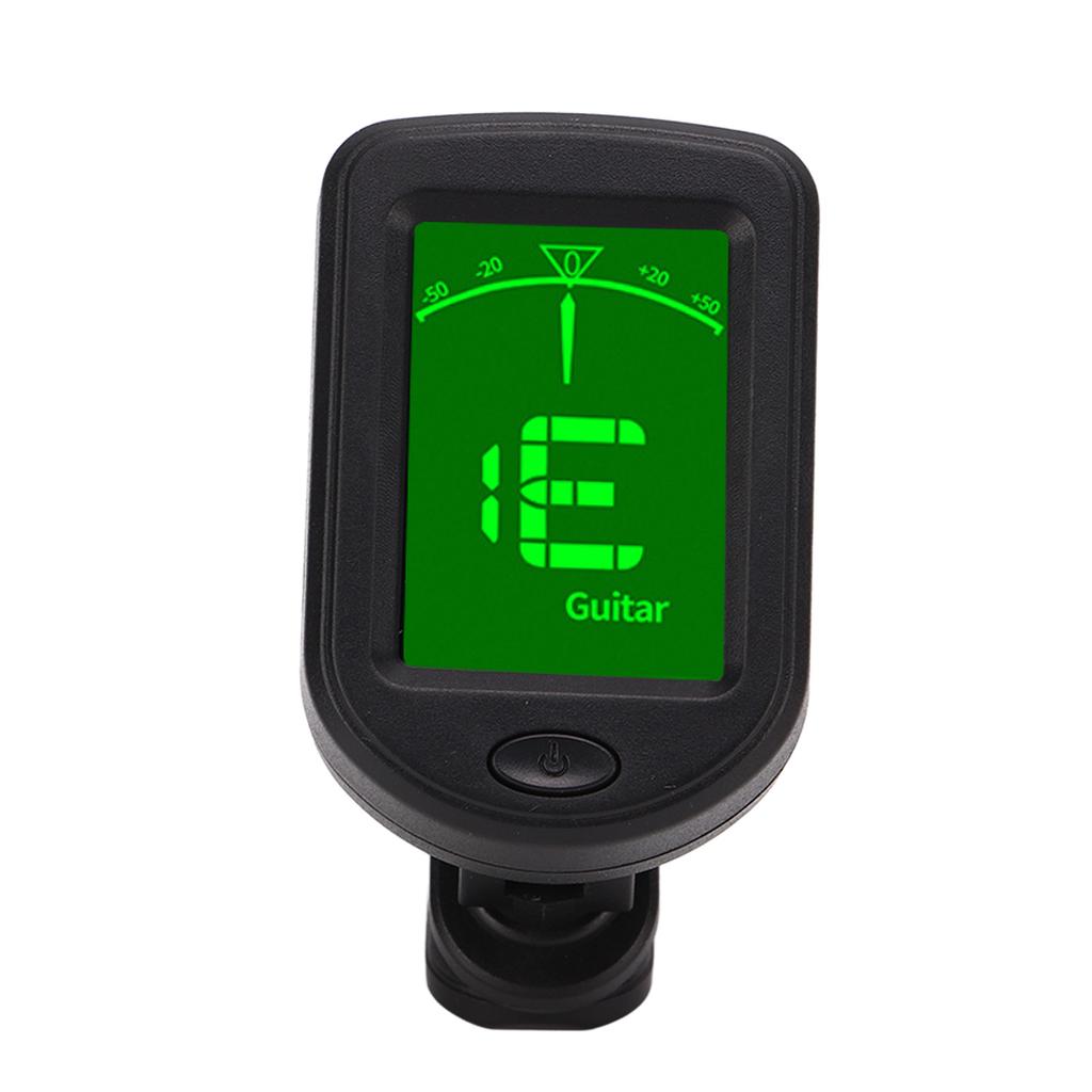 Clip On Guitar Tuner ABS Shell Lightweight Portable Adjustable Angle Universal Tuner for Violin Banjo
