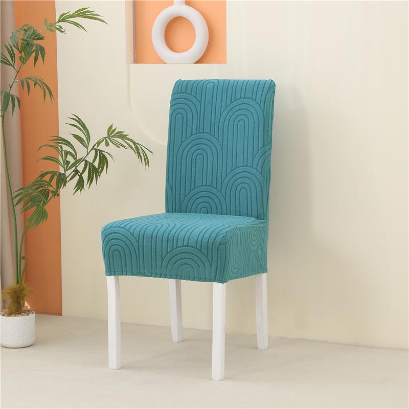 1-6Pcs Solid Stretch Dining Chair Covers Removable Slipcovers for Living Room Hotel Banquet Home Use