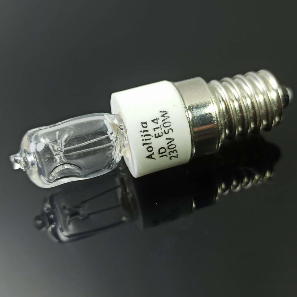 40W/50W E14 Oven Light Bulb 110V/220V Halogen Oven Lamp High Temperature 500℃ Resistant Safe Dryer Microwave Light Bulb