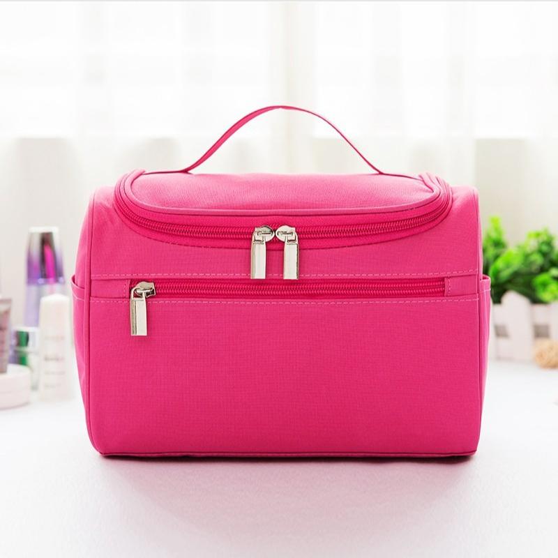 Large Capacity Travel Cosmetic Bag Women Waterproof Makeup Organizer Portable Toiletry Bag with Hook Multi Layer Storage