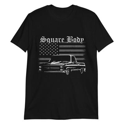1983 Slammed Chevy C10 Custom Low Rider Pickup Truck cu caroserie pătrată tricou unisex