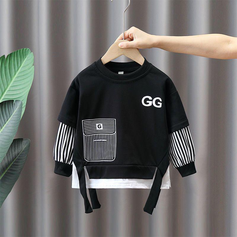 Boys' Trendy Spring/Autumn 2025 Fashionable Sweatshirt Set