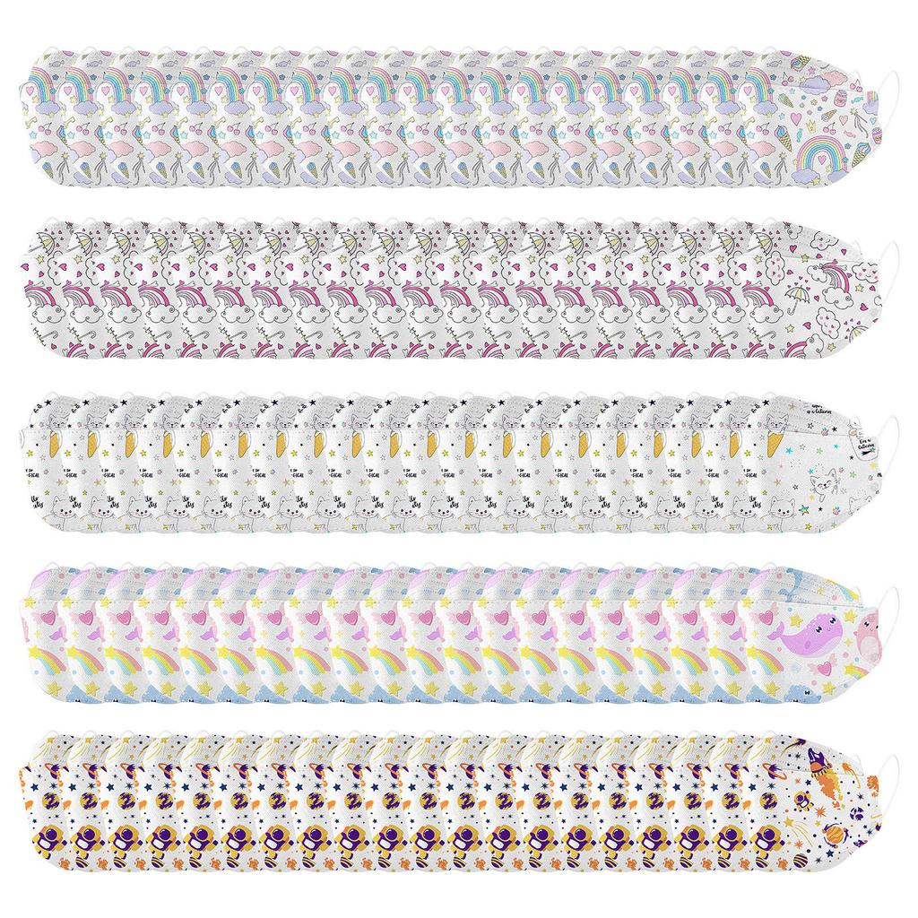 100 stk Barn Barn Baby Masker Engangsmasker Tegneserie Ørehengermasker Blandet Parti