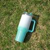 1pcs Smooth Flat Glass with Lid and Straw, 30-ounce /40-ounce Stainless Steel Kettle with Handle, Portable Water Cup.