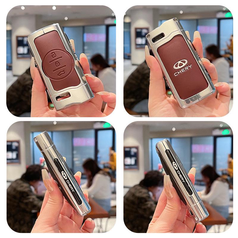Chery Tiggo 7, 5x/3x, Exeed LX, Lanyue Key Case - Metal Leather Shell with High-Grade Buckle