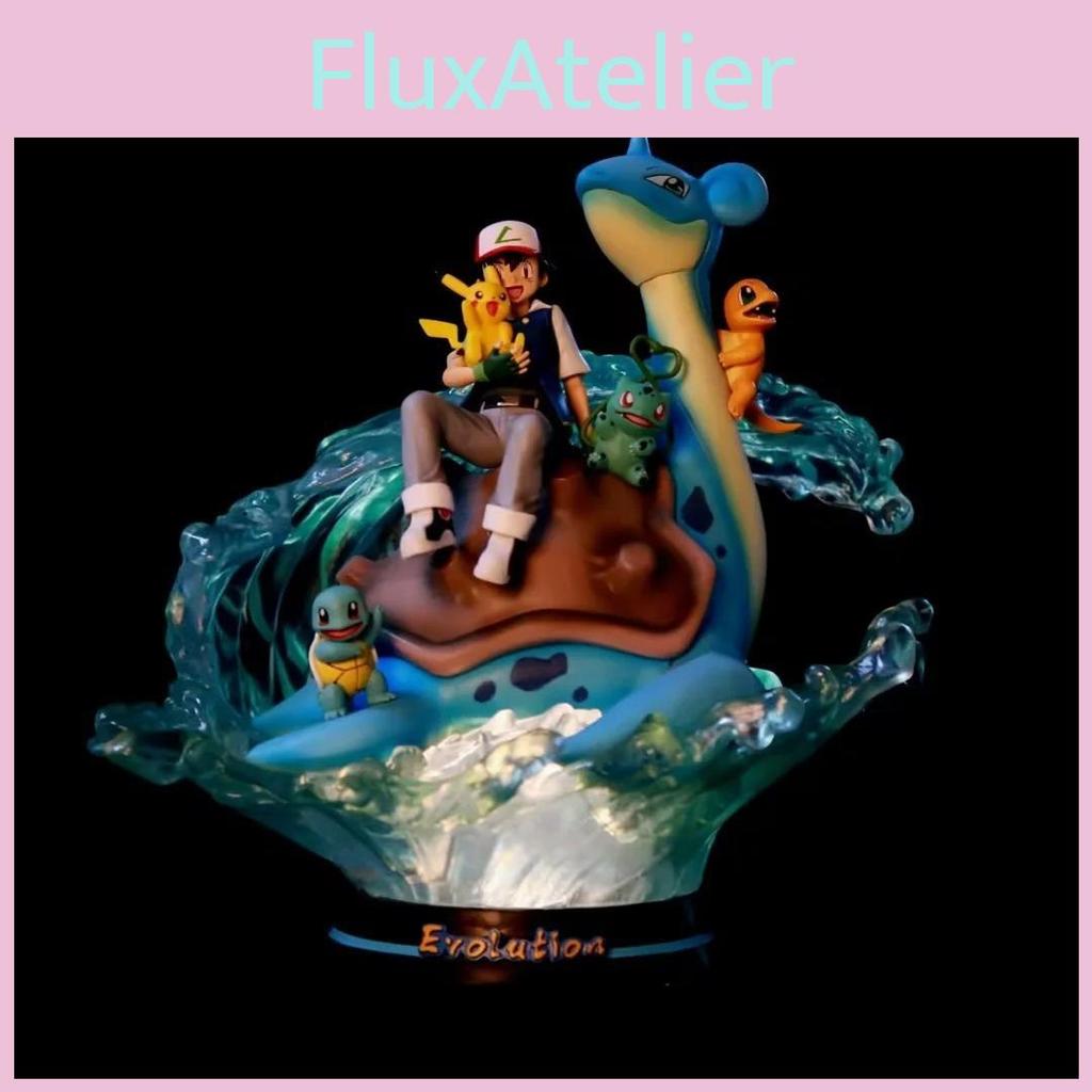 Entzückender Gk Haustiergeist Leuchtender Ash Ketchum Froakie Familie Pvc Figur Modell Spielzeug