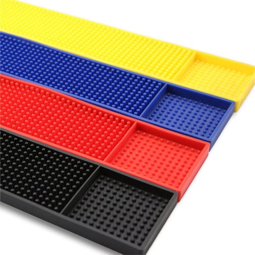 KURASHI Rubber PVC Bar Mat for Kitchen Counters, Large, 30cm X 45cm