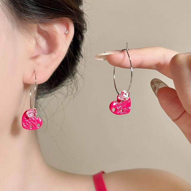 S925 Silver Needle Large Hoop Earrings - Japanese & Korean Style, Fashionable & Versatile, Celebrity-Inspired.
