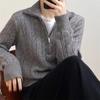 YYFS Damenmode, lässig, Herbst/Winter, einfarbig, mit langem Ärmel, Rollkragen