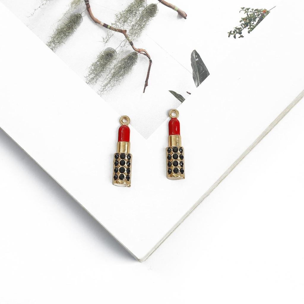 2/4Pcs Droping Öl Insetting Diamant Schönheit Element Legierung Metall Zubehör Für Schmuck Komponenten Herstellung DIY Halskette Armband ohrring