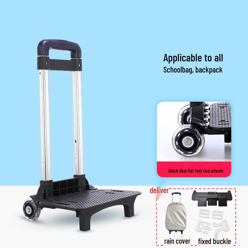 Folding Backpack Cart with Flashing Wheels for Kids – 3 or 6 Wheel Options