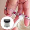 Compact Jewelry Cleaning Jar With Metal Sieve For Beads Earrings Gemstones Safe Glass Container Metal Sieve for Beads