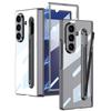 Suitable for Samsung Z Fold7 Mobile Phone Case Electroplated Pc Phantom Transparent Fold7 Integrated Pen Slot with Pen Protection Case