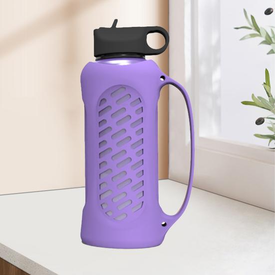 Bottle Cover BPA Free Anti-scratch Hollow Out Design Silicone Portable 40oz Thermal Mug Protector Sleeve Kitchen Gadget