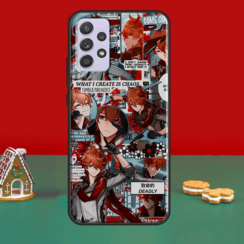 Tartaglia Genshin Impact Cover For Samsung A32 A12 A22 A52 A72 A21S A20e A03S A40 A50 A70 A31 A51 A71 A52S Case
