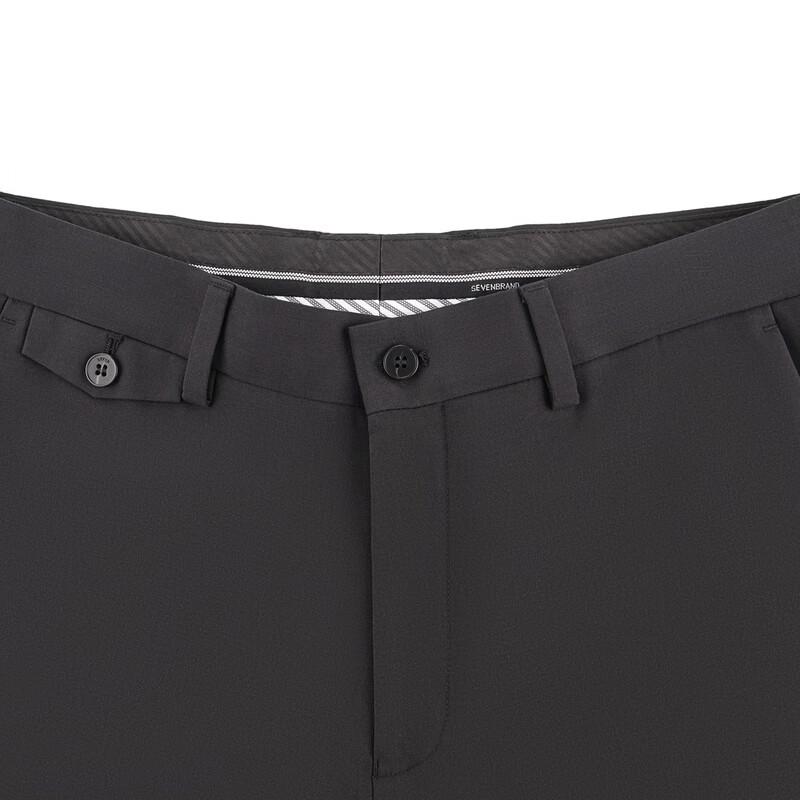 Men's Slim Fit Wool Blend Business Suit Trousers