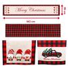 Christmas table runner, double-sided, red Christmas tablecloth, 180x35 cm