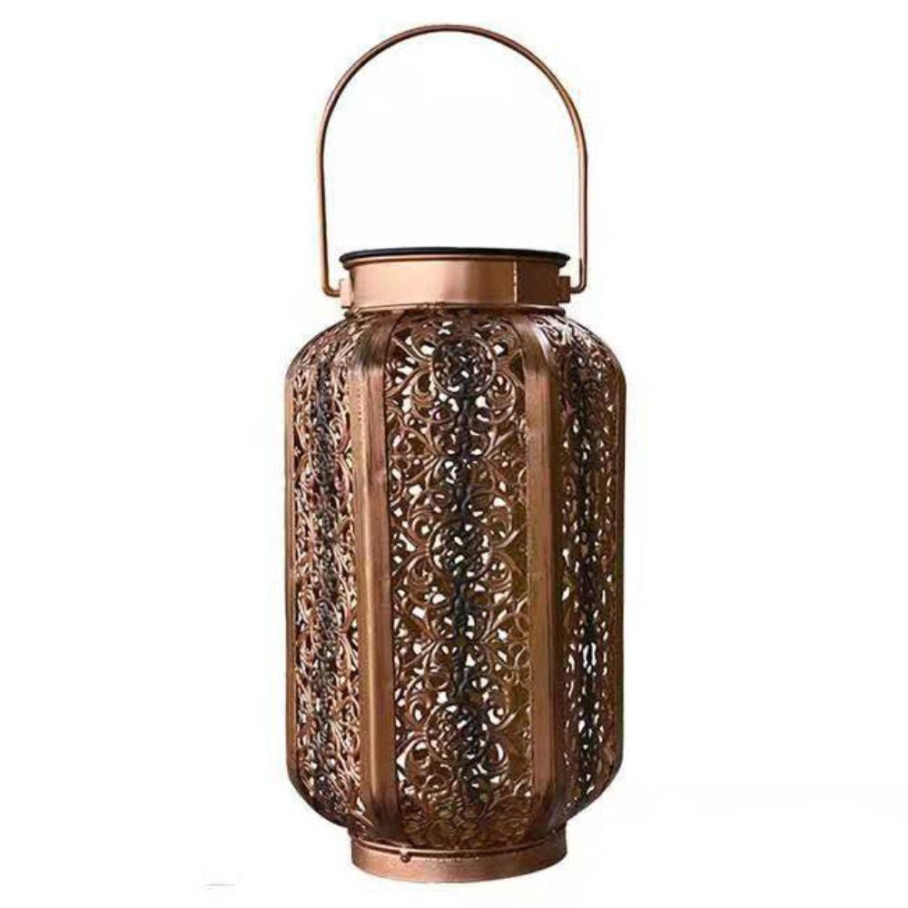 Retro Solar Hanging Lantern with Handle Atmosphere Lamp Garden  Landscape Led Solar Light  Outdoor