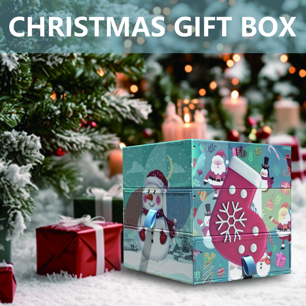 Christmas Rotating Gift Box Christmas Eve Candy Packaging