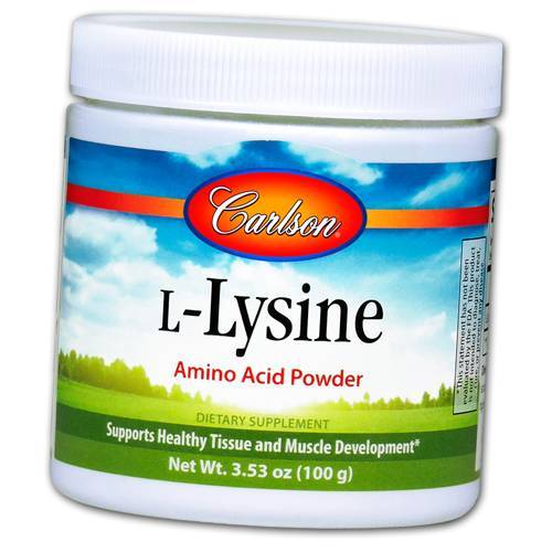 

Лізин у порошку, L-Lysine Powder, Carlson Labs 100г (27353001) 100g