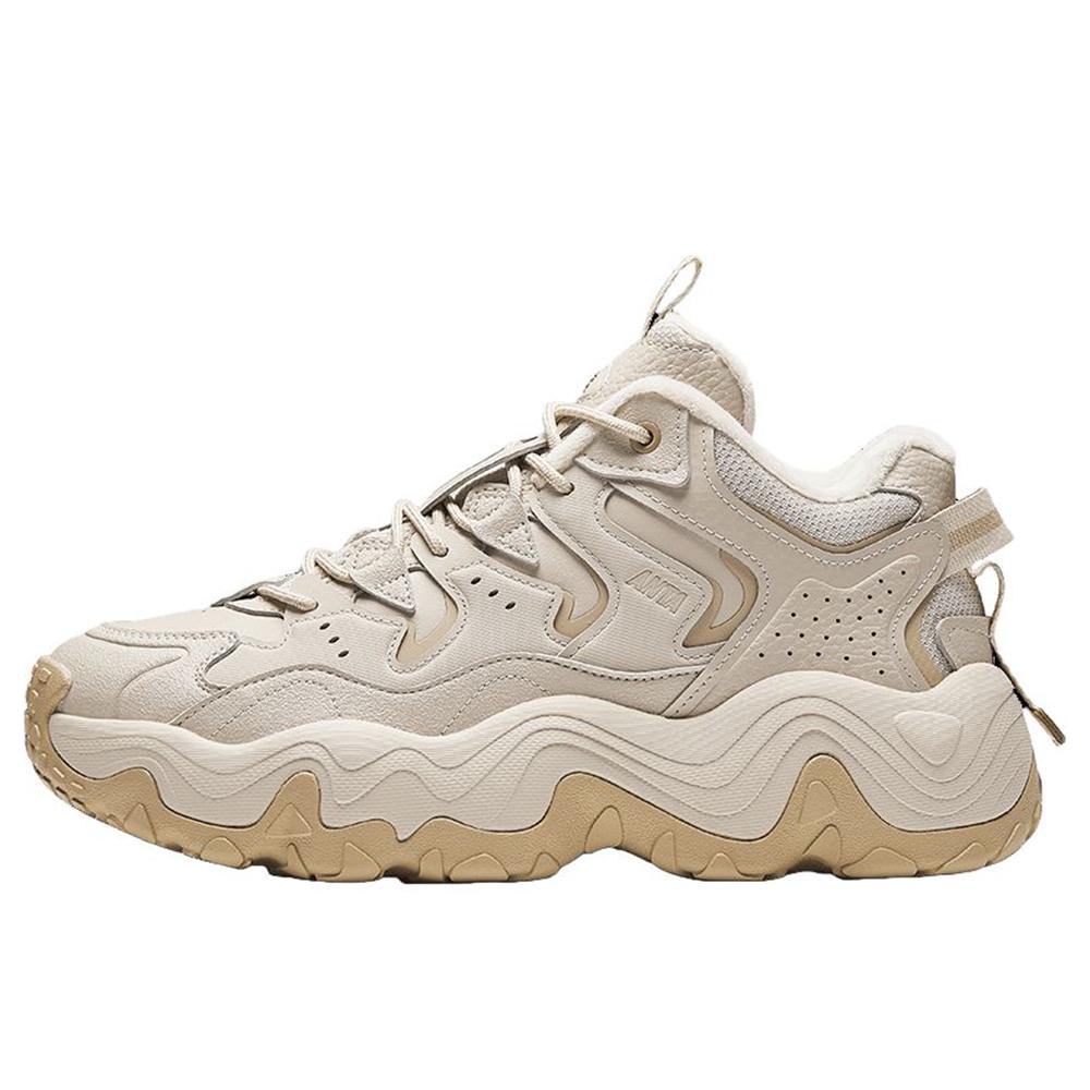

Anta Starry Comfort Plush Non-Slip Warm Mid-Top Casual Shoes Men Casual Shoes Brown 912448902-1 39