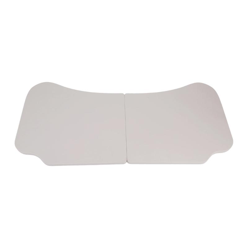 Temporary Car Work Tray with 2-Panel Tabletop for Reading and Item Placement Inside Parked Vehicle Cabin