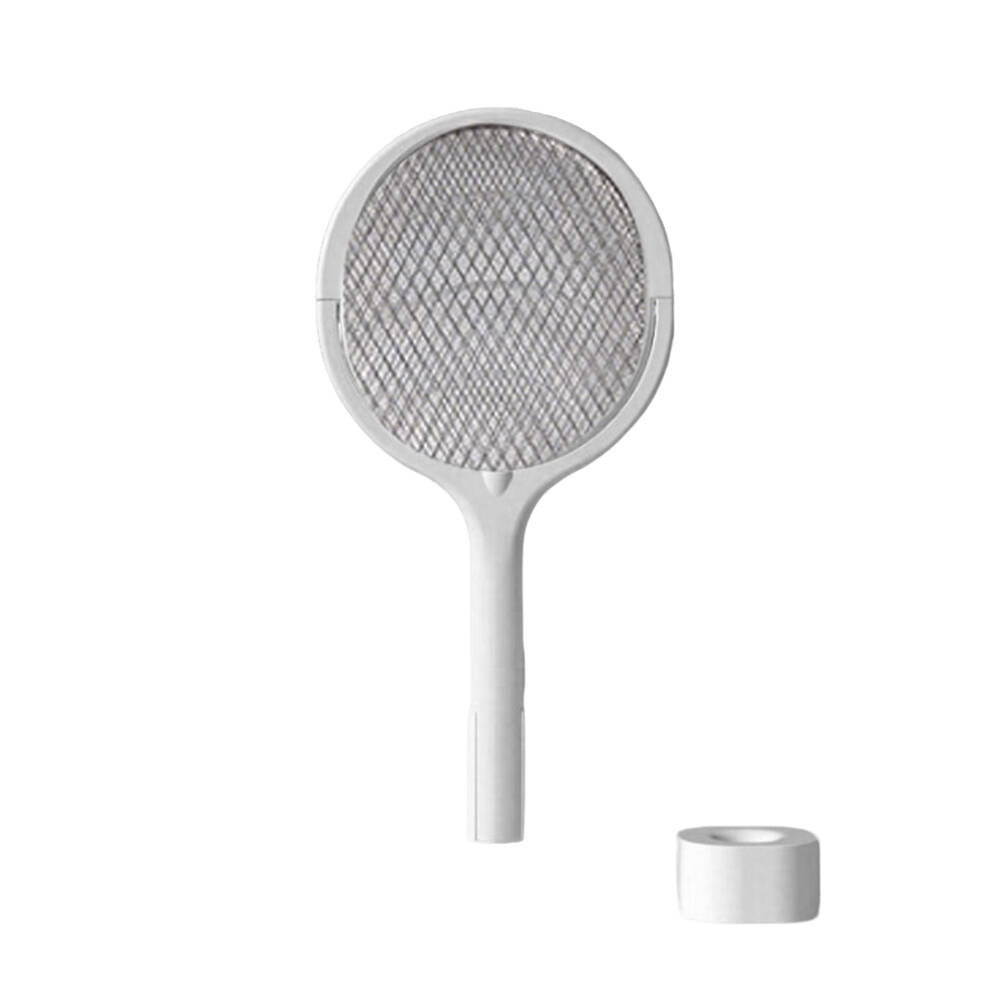 5-in-1 Retractable Extension Pole Electric Mosquito Swat Multi-Functional Rotating Net Swat Rechargeable USB Family Camping Use