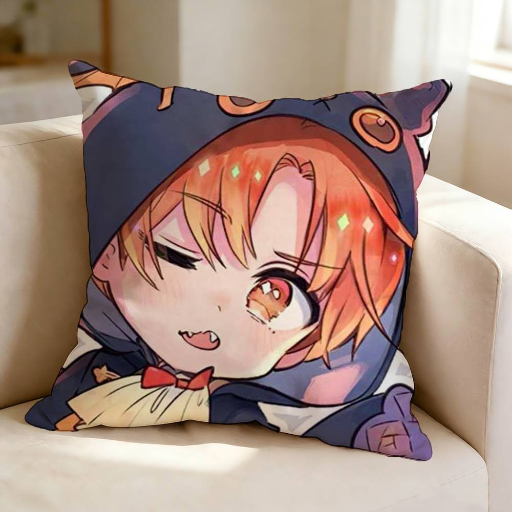 H-Hetalia W-World Stars N-North Italy Pillow Case Square Double-Sided Sofa Cushion Cover Bedroom Bedside Pillow