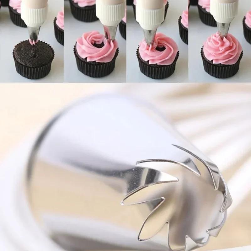 3 ks Kuchyňské domácí pečicí nástroje Dekorace dortů Květinové spirály Špičky na zdobení polevou Tryska Dort Cupcake Dekor Pečivo Nástroje Potřeby