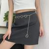 Love Metal JK Waist Chain Women's Fashionable All-match Belt Decorative Dress Personalized Harajuku Style Chain Chain Band