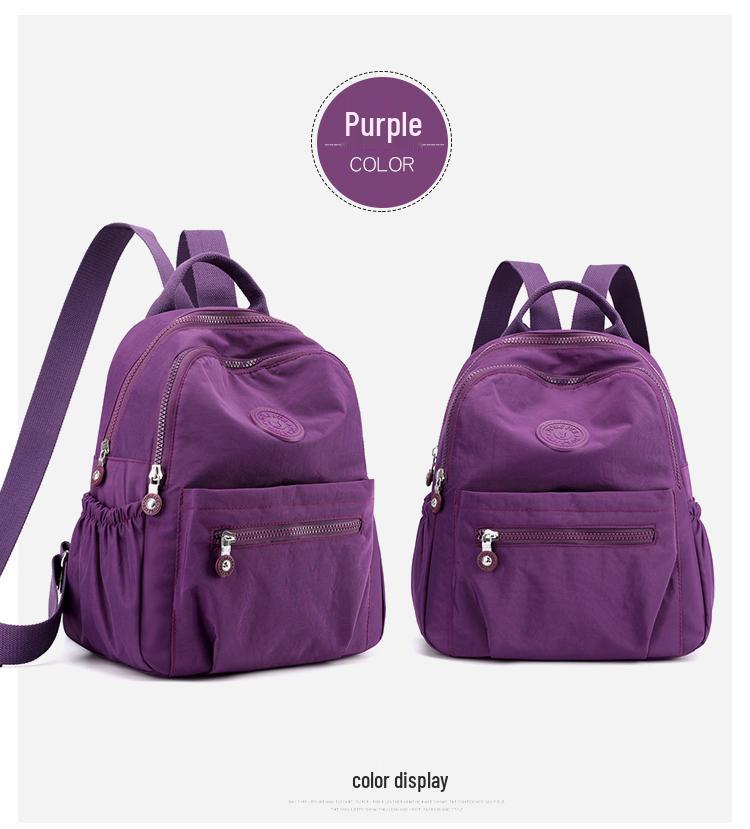 2025 Stilvoller Leichter Nylon Oxford Rucksack - Große Kapazität, Kleine Reise-Canvas-Tasche, Perfekt für Schule & Freizeit