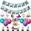 Gabby's Dollhouse Party Set: Plates, Napkins, Cups, Tablecloth, Banner & Balloons