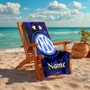 Personalized Customized Proof Beach Towel with Inter Milan Pattern - Soft, Absorbent,quick-drying,perfect Swimming,camping&bathing
