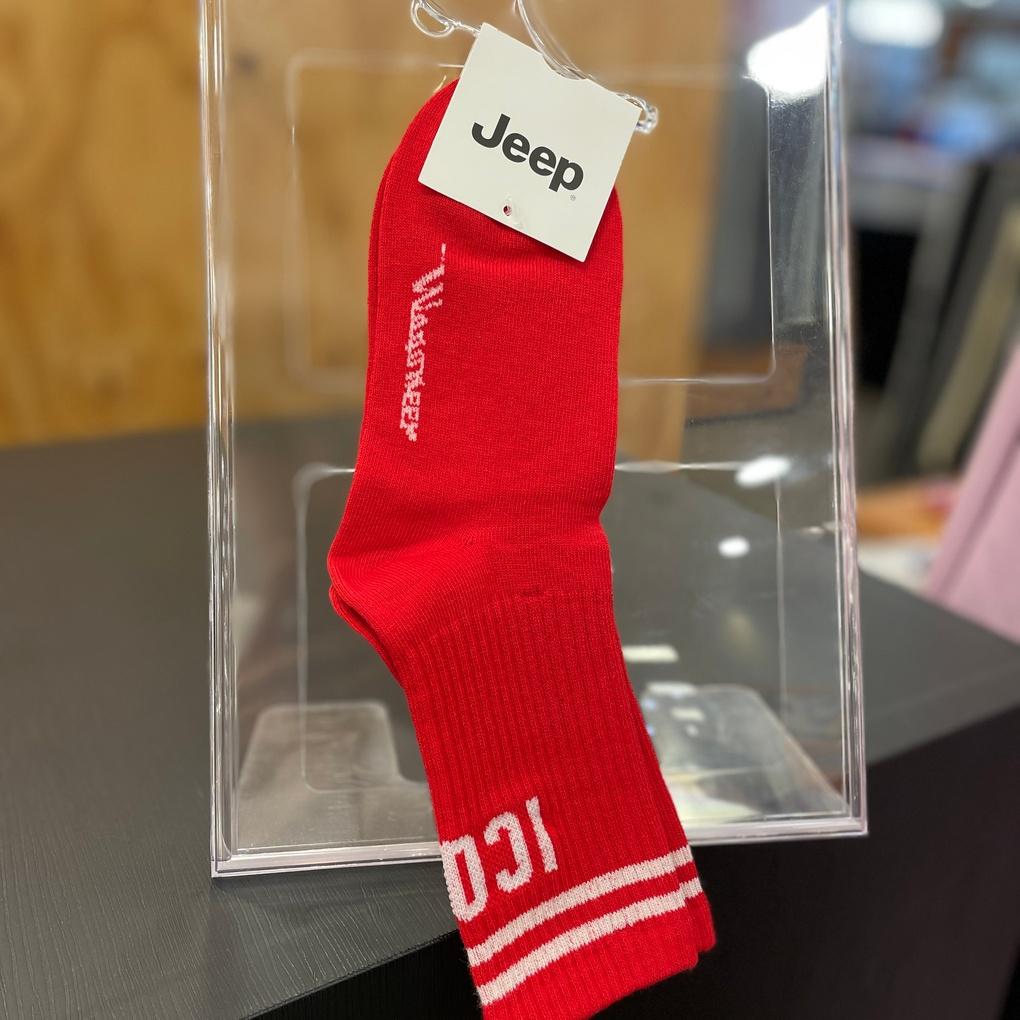 Jeep Iconic Jacquard Long Socks JO0GSU009 Red