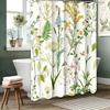 Plant and Floral Bathroom  Shower Curtain Dwarf Waterproof Fabric Bathroom Curtain With 12 Hooks Sunflower Home Deco Free Ship