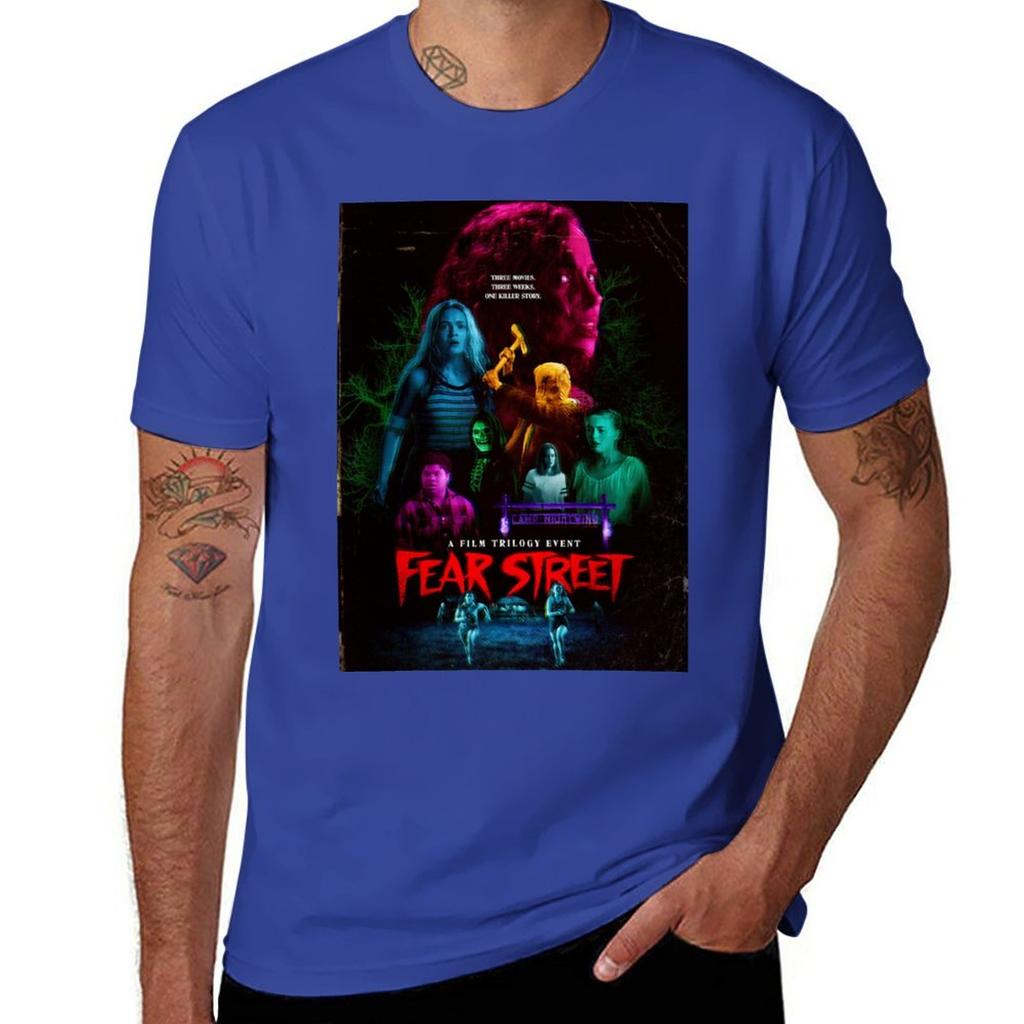 Fear street TShirt plain Short sleeve tee oversizeds men clothings