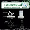 Adjustable Cable Fixing Base - High-Adhesive Wire Tie Base, Black/White, Loose or Packaged, LY0810/1013.