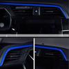Rifoda for Honda 10th Gen Civic 2016 2017 2018 2019 2020 ABS Carbon Fiber Grain Console Center Dashboard Cover and Gear Box and Steering Wheel Trims
