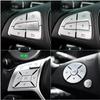 ABS Car Accessories Steering Wheel Buttons Knob Trim Cover Stickers For Mercedes Benz A B C E S GLC CLA CLS GLE GLS GLK Class