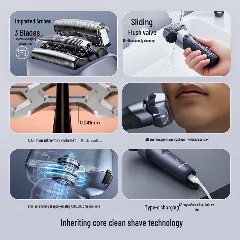 Panasonic New 5-Series 3-Blade Reciprocating Electric Shaver