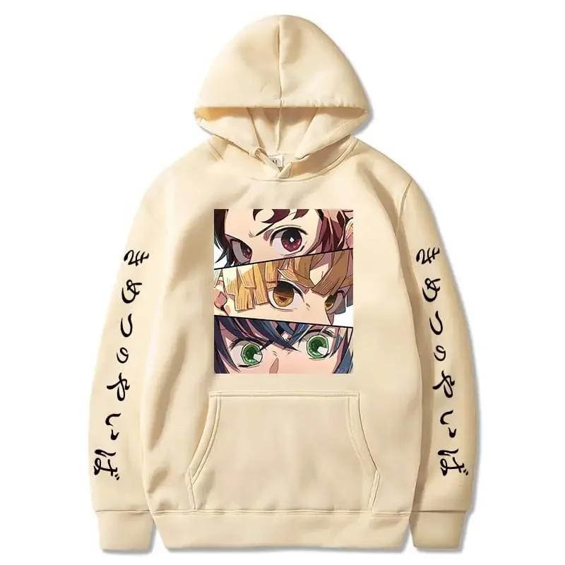 Anime Hoodies Men Autumn Winter Long Sleeve Harajuku Unisex Pullover Fashion Casual Hooded Sweatshirts Tops