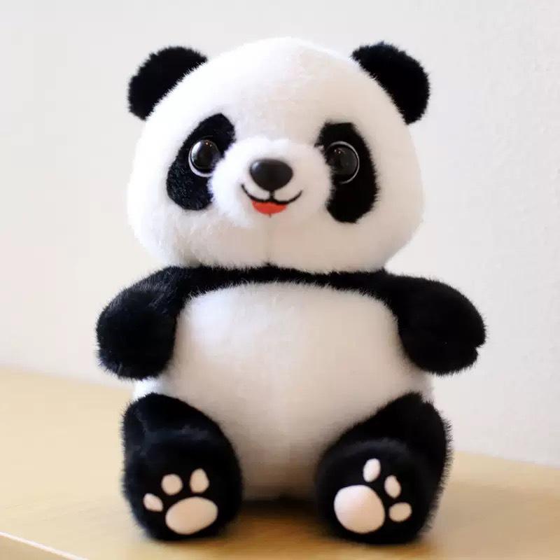 Festive Giant Panda Plush Toy - Chengdu Souvenir Gift 25cm