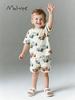 MLAWEE Boys' Summer Pajamas: European & American Style Short Sleeve Set with Handsome Print