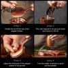 Acacia Wood Pepper Mill Manual Grinder Modern Hand-Cranked with Body Ceramic Blade Herb Metal Handle Blades Retro Salt for Kitchen Spice Container