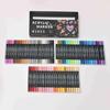Dual-Tip Stackable Acrylic Markers - Quick-Drying Christmas Greeting Card Pens
