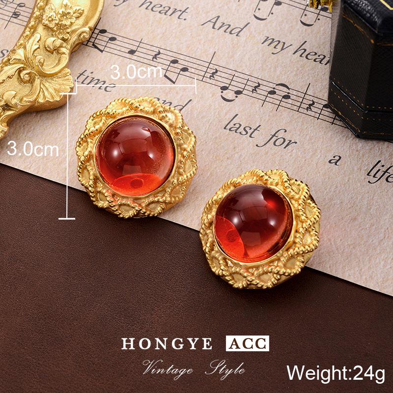 High-End Retro Rote Blume Quastenohrringe: Luxuriöser Silver Needle Hänge-Schmuck für Damen