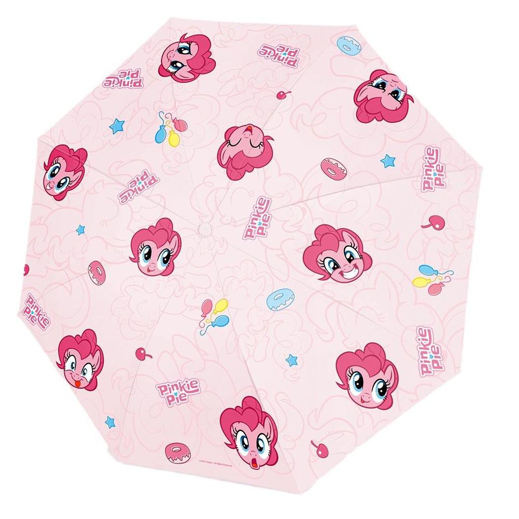 My Little Pony Cartoon Anti-UV Three-Fold Umbrella – Black, Dual-Use for Sun and Rain
